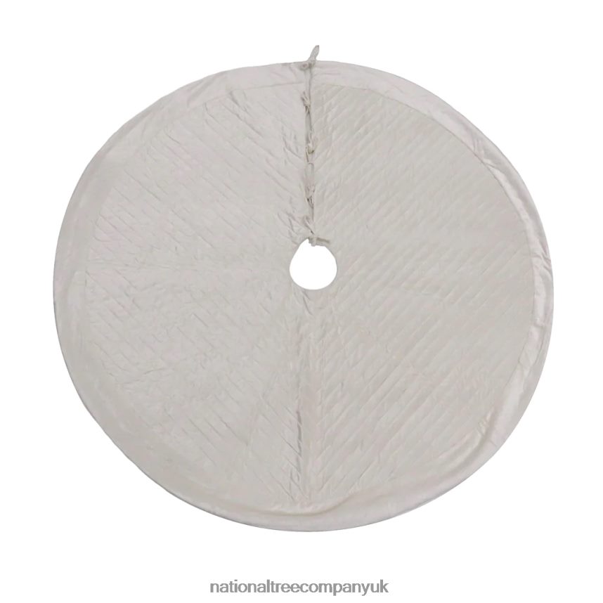 decoration | National Tree Company 60 HGTV Home Collection Quilted Velvet Tree Skirt Ivory F2L4F585